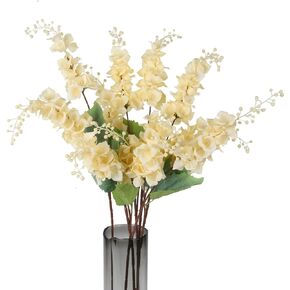 IPOPU Blue Orchid Artificial Flowers 6PCS Faux Orchid 39.37" Dusty Blue Flowers Long Stem Flowers for Tall Vase Silk Flowers for Home Decor Indoor Outdoor Wedding Party Decoration (Blue)