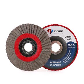 5Inch Diamond Flap Sanding Abrasive Disc 120 Grit Grinding Wheels 125mm for Angle Grinder Sanding Pad with 7/8" Arbor