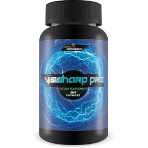 Visi Sharp Pro - Natural Vision Support Supplement - Support Healthy Vision and Visual Acuity - Enriched Multi-Vitamin, Mineral, & Antioxidant Formula for Day and Night Vision - Promote Eye Health