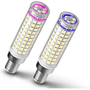 Dimmable E12 C7 Candelabra Led Light Bulbs 4W, Kx-2000 25W-40 Watt Halogen Equivalent, 3000k Warm White T6 Small Base 120V E12 Led Bulbs for Ceiling Fan Light Salt Lamp,450lm(5Pack)