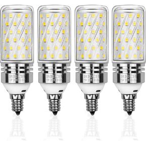 E26 LED Corn Bulbs 15W,6000K Daylight White,1500LM,Edison Screw Bulbs,120W Incandescent Bulbs Equivalent,Pack of 4