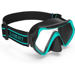 ZABERT M1 Adult Swim Goggles Mask with Nose Cover Fabric Strap for Men Women Adult Youth