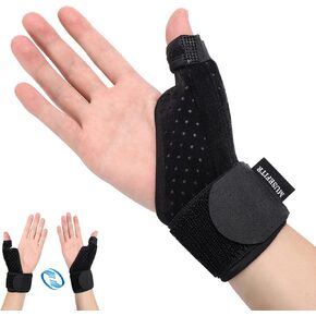 Thumb Splint Brace for Right and Left Hand-Reversible Wrist and Thumb Brace Support for Trigger Thumb, Arthritis, Tendonitis,Thumb Tenosynovitis, Sprained Thumb-Universal Size for Women and Men