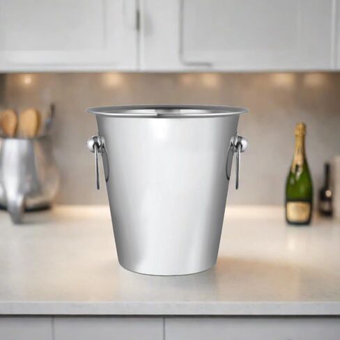 دلو ثلج للنبيذ من الفولاذ المقاوم للصدأ بلمسة نهائية مرآة من CUISINOX، مقاس 20.32 سم × 20.32 سم in Kuwait