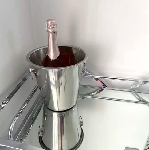 دلو ثلج للنبيذ من الفولاذ المقاوم للصدأ بلمسة نهائية مرآة من CUISINOX، مقاس 20.32 سم × 20.32 سم in Kuwait