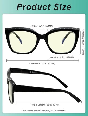 Eyekepper 4-Pack Reading Glasses for Women Rhinestone Readers Cat-eye Eyeglasses in Saudi Arabia