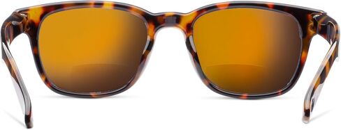 نظارات شمسية Peepers من PeeperSpecs للرجال ذات فتحة 18 ثنائية البؤرة مربعة ناعمة، قرن فحمي، 1.50 + 1.5 in Saudi Arabia