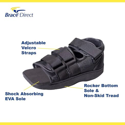 Pediatric Children’s Square Toe Post Op Shoe For Kids and Youth- HCPCS L3260- For Broken or Fractured Foot or Toe, Post Surgical, Soft Tissue Injury- Left or Right Foot in Saudi Arabia