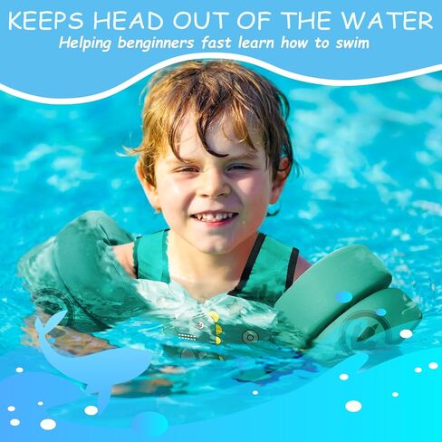 Swim Vest for Kids 30-60 Lbs Girls Boys Life Jacket with Double Security Buckle Floaties for Toddler from 2,3,4,5,6,7,8 Years Old Children in Saudi Arabia