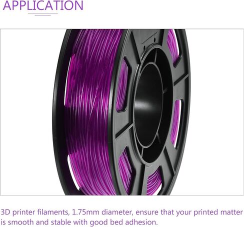 DMiotech 1.75 مم 0.25 كجم خيوط الطباعة ثلاثية الأبعاد عبوات TPU دقة الأبعاد الأرجواني +/- 0.05 مم للطابعة ثلاثية الأبعاد in Saudi Arabia