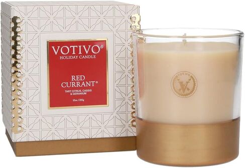 Votivo Gilded Pear 10 oz Holiday Candle | Soy Wax Blend | Fall Candle | Seasonal Candle | Candle Gifts | Fall Home Decor | Long Burning & Highly Scented in Saudi Arabia