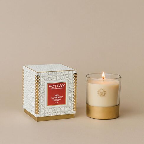 Votivo Gilded Pear 10 oz Holiday Candle | Soy Wax Blend | Fall Candle | Seasonal Candle | Candle Gifts | Fall Home Decor | Long Burning & Highly Scented in Saudi Arabia
