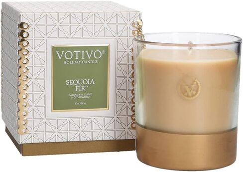 Votivo Gilded Pear 10 oz Holiday Candle | Soy Wax Blend | Fall Candle | Seasonal Candle | Candle Gifts | Fall Home Decor | Long Burning & Highly Scented in Saudi Arabia