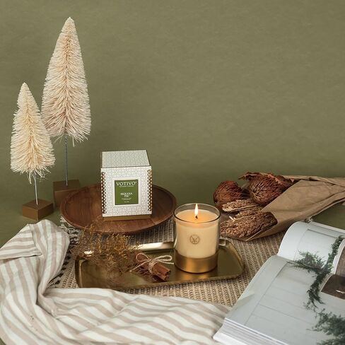 Votivo Gilded Pear 10 oz Holiday Candle | Soy Wax Blend | Fall Candle | Seasonal Candle | Candle Gifts | Fall Home Decor | Long Burning & Highly Scented in Saudi Arabia