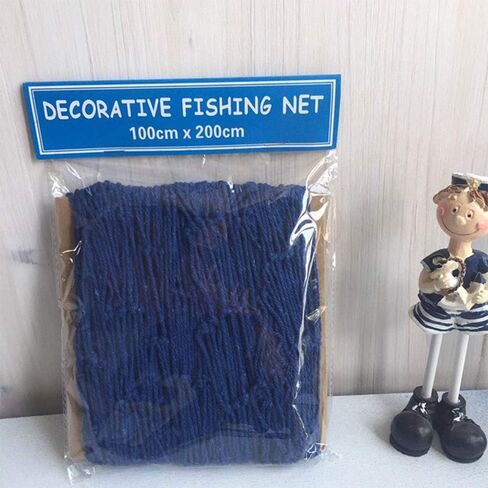 Cotton Fishing Net Decorative 79 Inch Beach Themed Decor Home Bedroom Party Wall Decoration Fish Netting Decorative in Saudi Arabia