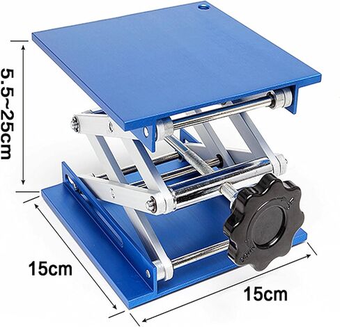 Lift Table Aluminium Oxide Lab Stand Lifter Scientific Scissor Lifting Jack Platform 6''X 6'' in Kuwait