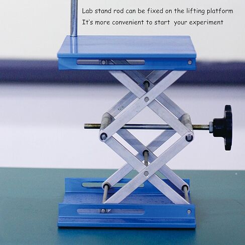 Lift Table Aluminium Oxide Lab Stand Lifter Scientific Scissor Lifting Jack Platform 6''X 6'' in Kuwait