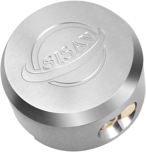 SISAV Hidden Shackle Padlock Aluminum Alloy Padlock Stainless Steel Accessories Suitable for Outdoor Including Truck Trailer and Gate Silver in Saudi Arabia