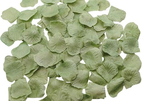 Lassos Boutique 1200 Pieces Artificial Faux Silk Rose Flower Petal Wedding Decoration (Sage Green) in Saudi Arabia