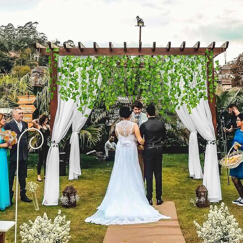 38 Pcs 268Ft Vines - Fake Vines Leaves, Artificial Ivy Garland, Hanging Vines - Vine Plants with Cable Tie - Fake Ivy for Wedding Party Garden Greenery Decor Outdoor Indoor Wall Decoration in Kuwait