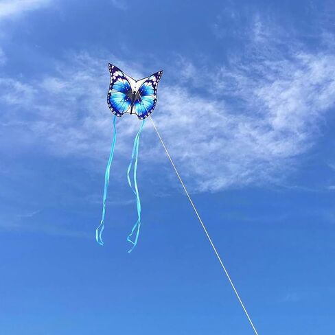 Mint's Colorful Life Butterfly Kite with 7.1in Kite Reel Winder, Easy Flying Kite & Kite String Spool for Kids & Adults, Best Beach Kite Set for Beginners in Saudi Arabia