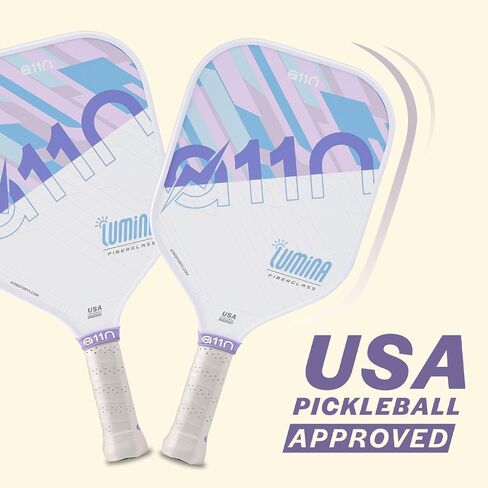 A11N Pickleball Paddles Set of 2/4 Fiberglass Surface Rackets with 4 Pickleball Balls and Pickleball Bag for Beginners - USAPA Approved in Saudi Arabia