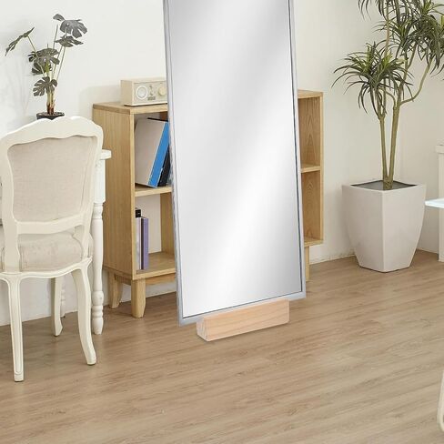 UKCOCO Floor Mirror Base Mirrors Full Body Mirror Length Mirror Base Floor Mirror Stand Only Floor Mirror Stand Support Floor Length Mirror Stand Non-Slip Full-Length Mirror Solid Wood in Saudi Arabia