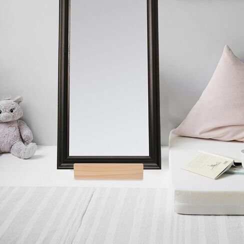 UKCOCO Floor Mirror Base Mirrors Full Body Mirror Length Mirror Base Floor Mirror Stand Only Floor Mirror Stand Support Floor Length Mirror Stand Non-Slip Full-Length Mirror Solid Wood in Saudi Arabia