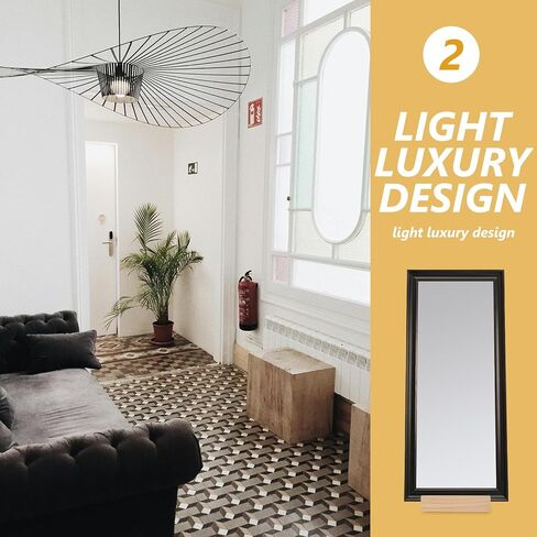 UKCOCO Floor Mirror Base Mirrors Full Body Mirror Length Mirror Base Floor Mirror Stand Only Floor Mirror Stand Support Floor Length Mirror Stand Non-Slip Full-Length Mirror Solid Wood in Saudi Arabia