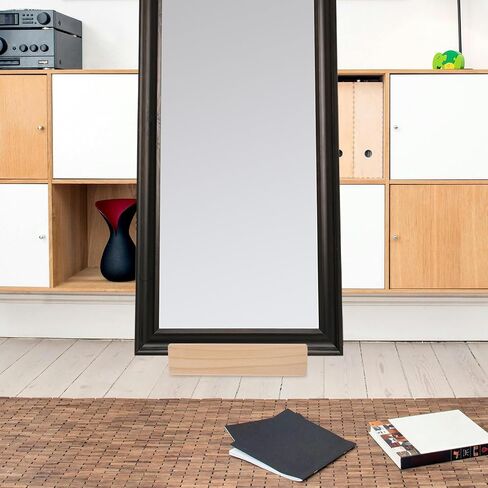 UKCOCO Floor Mirror Base Mirrors Full Body Mirror Length Mirror Base Floor Mirror Stand Only Floor Mirror Stand Support Floor Length Mirror Stand Non-Slip Full-Length Mirror Solid Wood in Saudi Arabia