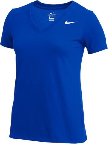 Nike Women's Dry Short Sleeve V-Neck T-Shirt (Royal Blue, XX-Large) in Saudi Arabia
