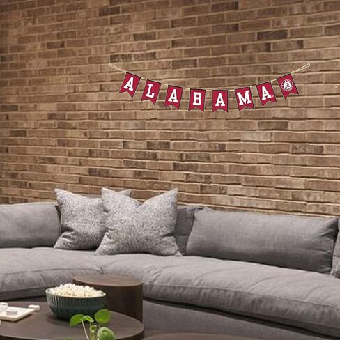 University of Alabama Tailgate Banner by Hanna’s Handiworks – Lightweight Pre-Strung Fabric Decoration - Represent your NCAA College & Show Team Spirit - Fan Décor in Saudi Arabia