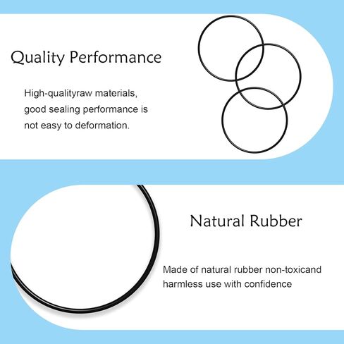 حلقة دائرية متوافقة مع فلاتر المياه 3M Aqua-Pure، Aqua-Pure، استبدال مساكن مرشح Watts Premier Watts لـ 63597174C / 63597174P / WP252235 / AO-WH-STD-OR-2 (3 قطع) in Kuwait