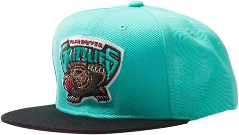 قبعة Mitchell & Ness Vancouver Grizzlies Snapback - أزرق مخضر/أسود/شعار الإرتداد - قبعة كرة السلة للرجال in Saudi Arabia