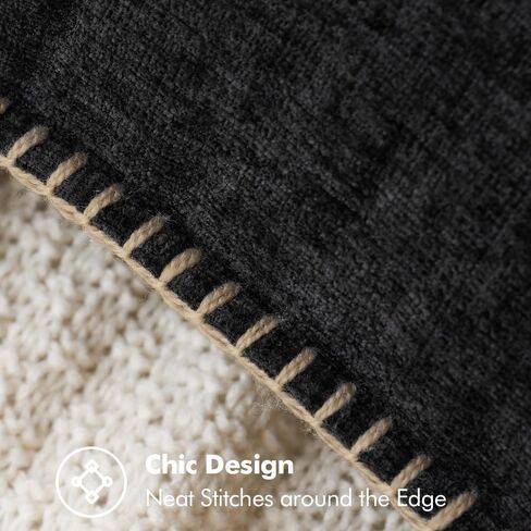 MIULEE حزمة من 2 أريكة رمي وسادة يغطي 18x18 بوصة حكيم الأخضر مزرعة أغطية وسائد مزخرفة مع حافة مخيط لينة الشنيل الصلبة مصبوغ وسادة الربيع يغطي لسرير أريكة غرفة المعيشة in Kuwait