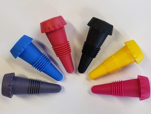 Brew Stopper 6 Pack Ideal Wine Stopper Beer Stopper Spirt Compare to Rabbit Wine Stopper champagne stopper Model: BStop6 (Home & Kitchen) in Saudi Arabia