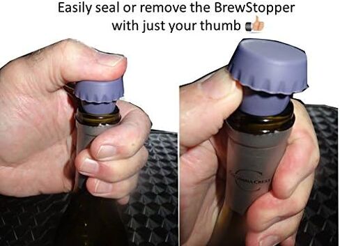 Brew Stopper 6 Pack Ideal Wine Stopper Beer Stopper Spirt Compare to Rabbit Wine Stopper champagne stopper Model: BStop6 (Home & Kitchen) in Saudi Arabia