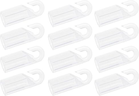 Create idea 12PCS Wand Tip Hook Sleeve Clear Plastic Shepherds Hook Wand Tip Connector Wand Cap for 7mm Outer Diameter Hexagonal Curtain Rod Blind Tilt Wand and Wood Blinds in Saudi Arabia