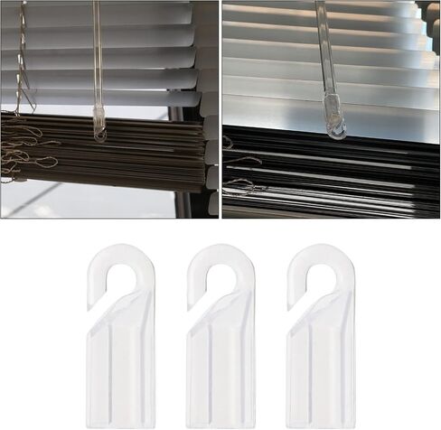 Create idea 12PCS Wand Tip Hook Sleeve Clear Plastic Shepherds Hook Wand Tip Connector Wand Cap for 7mm Outer Diameter Hexagonal Curtain Rod Blind Tilt Wand and Wood Blinds in Saudi Arabia