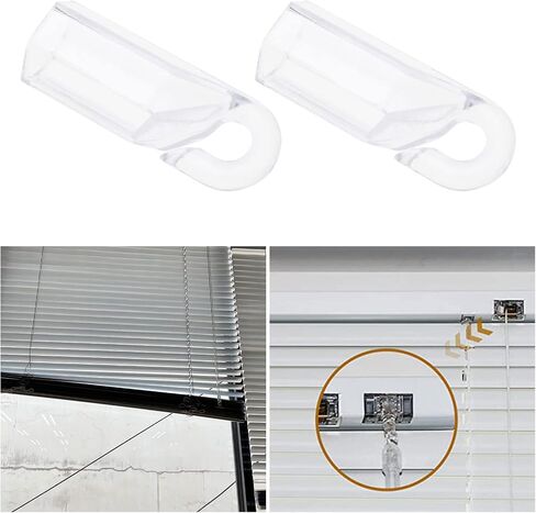 Create idea 12PCS Wand Tip Hook Sleeve Clear Plastic Shepherds Hook Wand Tip Connector Wand Cap for 7mm Outer Diameter Hexagonal Curtain Rod Blind Tilt Wand and Wood Blinds in Saudi Arabia