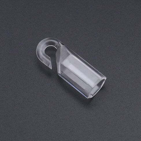 Create idea 12PCS Wand Tip Hook Sleeve Clear Plastic Shepherds Hook Wand Tip Connector Wand Cap for 7mm Outer Diameter Hexagonal Curtain Rod Blind Tilt Wand and Wood Blinds in Saudi Arabia