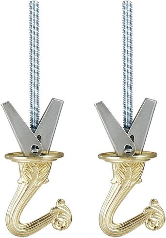 2 Packs Swag Ceiling Hooks - 1 1/2" Brass Finish Heavy Duty Swag Hook Kit for Hanging Plants, Basket and Canopy in Saudi Arabia