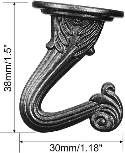 2 Packs Swag Ceiling Hooks - 1 1/2" Brass Finish Heavy Duty Swag Hook Kit for Hanging Plants, Basket and Canopy in Saudi Arabia