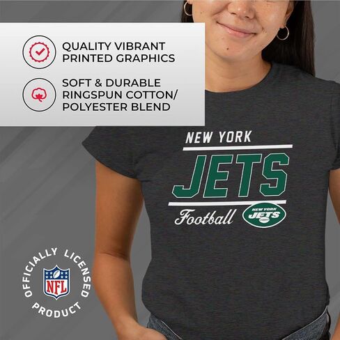 Team Fan Apparel womens Nfl Gameday Women's Relaxed Fit T-shirt - Rib Neck in Saudi Arabia