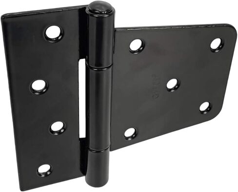 مفصلات باب أسود مقاس 3.5 بوصة، مفصلات حظيرة مربعة، مفصلات بوابة شديدة التحمل، أجهزة مطاوع حديد مقاوم للصدأ للأسوار الخشبية (غير متضمنة مسامير) in Kuwait