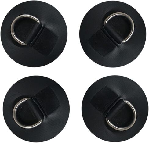 4 Pieces Surf D Rings Patch - Stainless Steel D-Ring Pad/Patch 3.15inch Round- for PVC Inflatable Boat Canoe Raft Dinghy Kayak Surfboard Stand up Paddle Board - NO Glue Included in Saudi Arabia