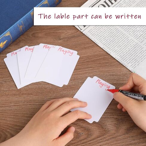 60 Pcs Trading Card Dividers White Card Dividers for Storage Boxes Card Separators Blank Card Box Cards for Sport Plastic Cards Separators Organizer 2.71 x 3.7 Inches Fit for MTG TCG Sports Card Games in Saudi Arabia