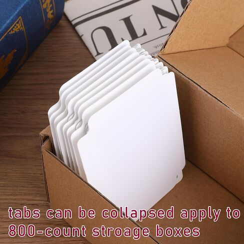 60 Pcs Trading Card Dividers White Card Dividers for Storage Boxes Card Separators Blank Card Box Cards for Sport Plastic Cards Separators Organizer 2.71 x 3.7 Inches Fit for MTG TCG Sports Card Games in Saudi Arabia
