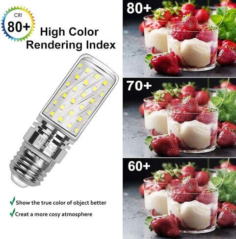 E26 LED Corn Bulbs 15W,6000K Daylight White,1500LM,Edison Screw Bulbs,120W Incandescent Bulbs Equivalent,Pack of 4 in Saudi Arabia