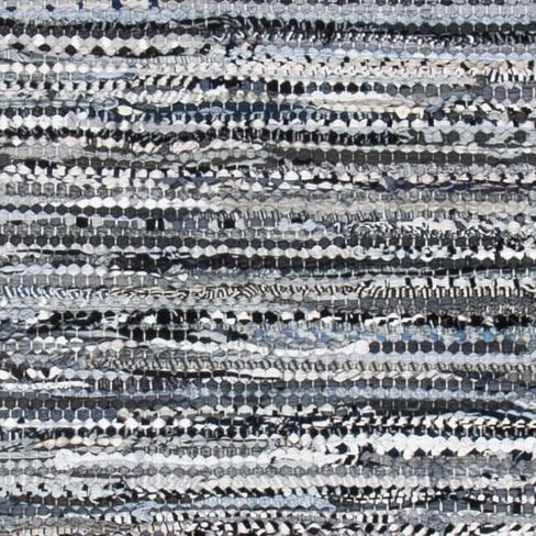 SAFAVIEH Rag Rug Collection Accent Rug - 2' x 3', Grey, Handmade Boho Stripe Cotton, Ideal for High Traffic Areas in Entryway, Living Room, Bedroom (RAR128A) in Saudi Arabia